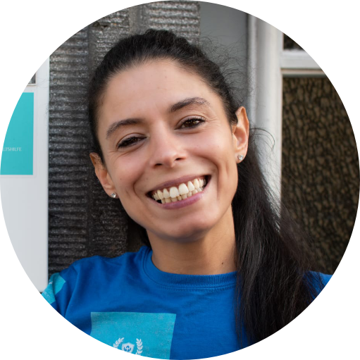 Graziana lächelt in die Kamera